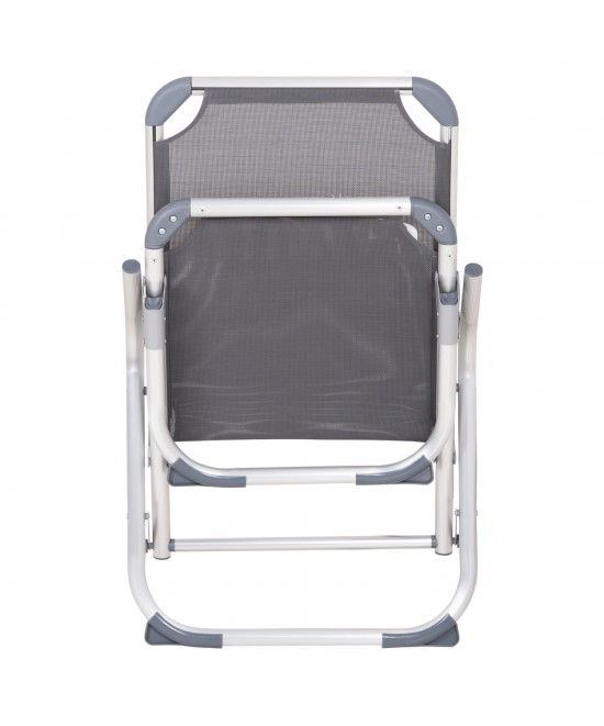 ΚΑΡΕΚΛΑΚΙ ΠΑΡΑΛΙΑΣ ΑΛΟΥΜΙΝΙΟΥ ΒΑΡ.ΤΥΠΟΥ ΥΠΕΡΥΨΩΜΕΝΟ ALMIRA HM6431.10 ΓΚΡΙ 53x68x80Υεκ