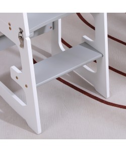 ΠΥΡΓΟΣ ΕΚΜΑΘΗΣΗΣ ΜΕ ΠΙΝΑΚΑ RICKI HM18345.03 ΞΥΛΟ ΠΕΥΚΟΥ ΛΕΥΚΟ/ΓΚΡΙ 37x40x84Υεκ