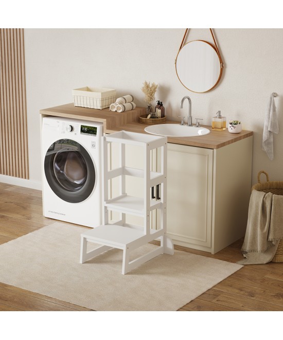 ΠΥΡΓΟΣ ΕΚΜΑΘΗΣΗΣ τ.MONTESSORI PEPE HM9291.03 ΞΥΛΟ ΠΕΥΚΟΥ ΛΕΥΚΟ 45.7x51x90Υεκ