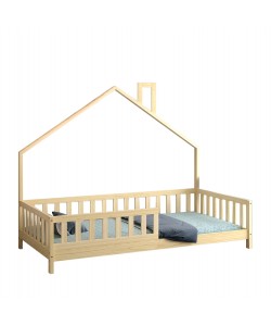 ΚΡΕΒΑΤΙ ΠΑΙΔΙΚΟ HOUSER HM740.01 τ.MONTESSORI ΞΥΛΟ ΠΕΥΚΟ ΦΥΣΙΚΟ--ΓΙΑ 190x90εκ
