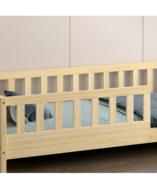 ΚΡΕΒΑΤΙ ΠΑΙΔΙΚΟ HOUSER HM740.01 τ.MONTESSORI ΞΥΛΟ ΠΕΥΚΟ ΦΥΣΙΚΟ--ΓΙΑ 190x90εκ