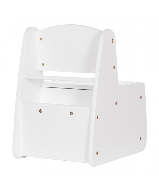 ΠΑΙΔΙΚΟ ΚΑΡΕΚΛΑΚΙ ΜΕ ΑΠΟΘ.ΧΩΡΟ RICKI HM18343.03 ΚΟΝΤΡΑΠΛΑΚΕ/MDF ΛΕΥΚΟ 33x43x47Υεκ