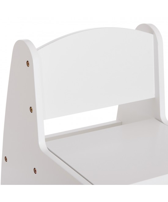ΠΑΙΔΙΚΟ ΚΑΡΕΚΛΑΚΙ ΜΕ ΑΠΟΘ.ΧΩΡΟ RICKI HM18343.03 ΚΟΝΤΡΑΠΛΑΚΕ/MDF ΛΕΥΚΟ 33x43x47Υεκ