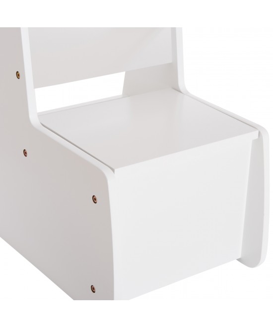 ΠΑΙΔΙΚΟ ΚΑΡΕΚΛΑΚΙ ΜΕ ΑΠΟΘ.ΧΩΡΟ RICKI HM18343.03 ΚΟΝΤΡΑΠΛΑΚΕ/MDF ΛΕΥΚΟ 33x43x47Υεκ