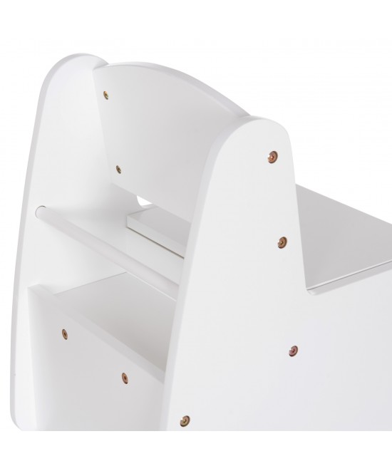 ΠΑΙΔΙΚΟ ΚΑΡΕΚΛΑΚΙ ΜΕ ΑΠΟΘ.ΧΩΡΟ RICKI HM18343.03 ΚΟΝΤΡΑΠΛΑΚΕ/MDF ΛΕΥΚΟ 33x43x47Υεκ