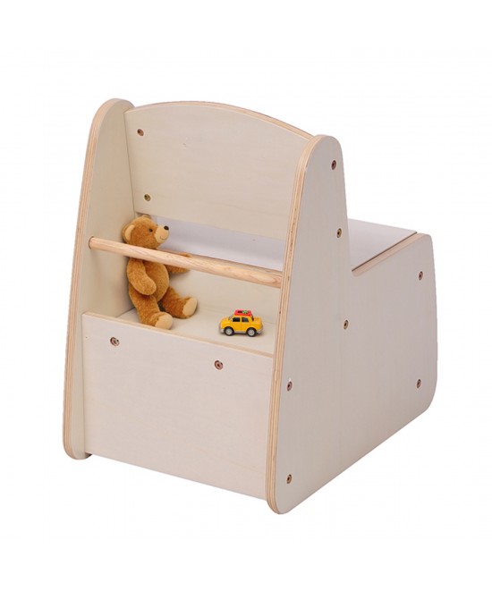 ΠΑΙΔΙΚΟ ΚΑΡΕΚΛΑΚΙ ΜΕ ΑΠΟΘ.ΧΩΡΟ RICKI HM18343.01 ΚΟΝΤΡΑΠΛΑΚΕ/MDF ΦΥΣΙΚΟ 33x43x47Υεκ