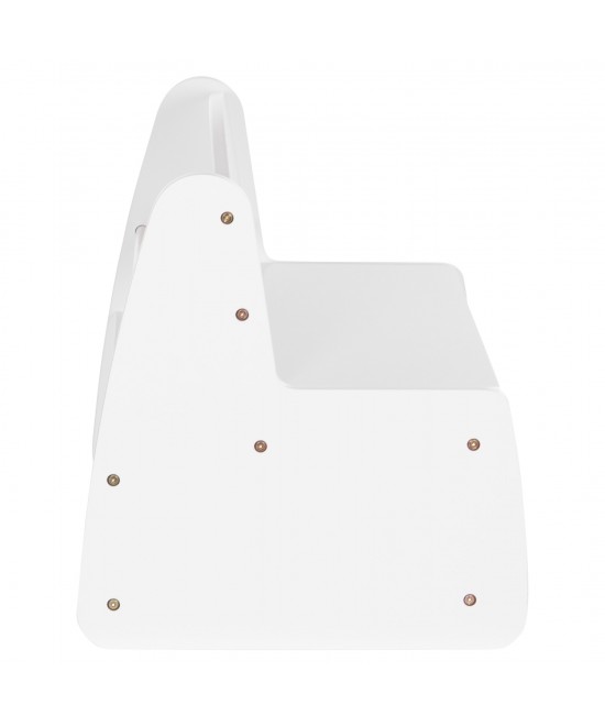 ΠΑΓΚΑΚΙ ΠΑΙΔΙΚΟ ΜΕ ΑΠΟΘ.ΧΩΡΟ RICKI HM18342.03 MDF & ΚΟΝΤΡΑΠΛΑΚΕ ΛΕΥΚΟ 63x43x47Υεκ