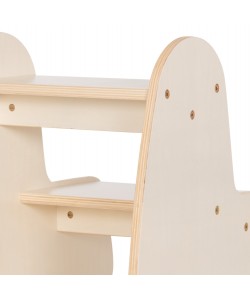 ΠΑΙΔΙΚΗ ΣΚΑΛΑ/ΣΚΑΜΠΟ RICKI HM18340.01 MDF & ΚΟΝΤΡΑΠΛΑΚΕ ΦΥΣΙΚΟ 33x43.5x40.5Υεκ