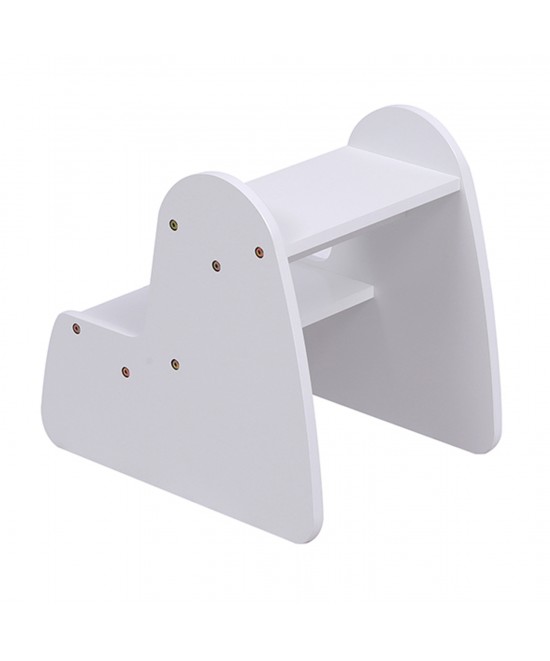 ΠΑΙΔΙΚΗ ΣΚΑΛΑ/ΣΚΑΜΠΟ RICKI HM18340.03 MDF & ΚΟΝΤΡΑΠΛΑΚΕ ΛΕΥΚΟ 33x43.5x40.5Υεκ