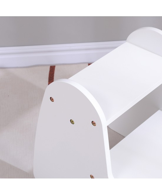 ΠΑΙΔΙΚΗ ΣΚΑΛΑ/ΣΚΑΜΠΟ RICKI HM18340.03 MDF & ΚΟΝΤΡΑΠΛΑΚΕ ΛΕΥΚΟ 33x43.5x40.5Υεκ