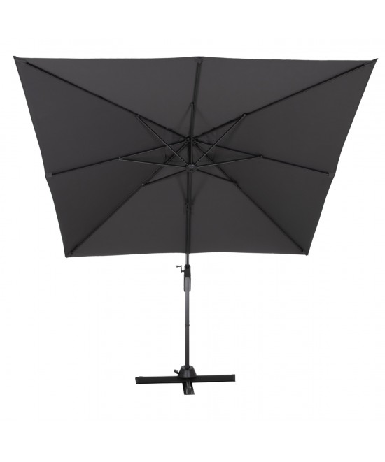 ΟΜΠΡΕΛΑ ΠΙΣΙΝΑΣ JAVANTE HM6623.01 ΓΚΡΙ ΑΛΟΥΜΙΝΙΟ & ΣΚΙΑΣΤΡΟ 2.7x2.7x2.7Yμ