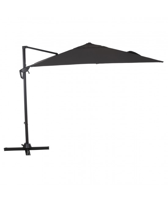 ΟΜΠΡΕΛΑ ΠΙΣΙΝΑΣ JAVANTE HM6623.01 ΓΚΡΙ ΑΛΟΥΜΙΝΙΟ & ΣΚΙΑΣΤΡΟ 2.7x2.7x2.7Yμ