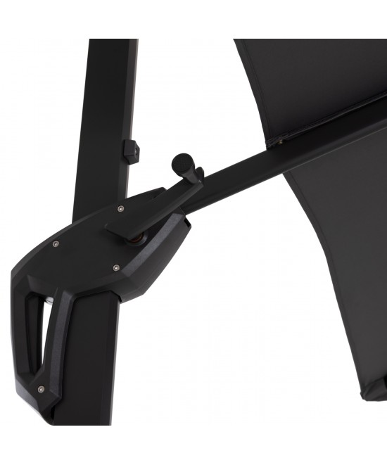 ΟΜΠΡΕΛΑ ΠΙΣΙΝΑΣ JAVANTE HM6623.01 ΓΚΡΙ ΑΛΟΥΜΙΝΙΟ & ΣΚΙΑΣΤΡΟ 2.7x2.7x2.7Yμ