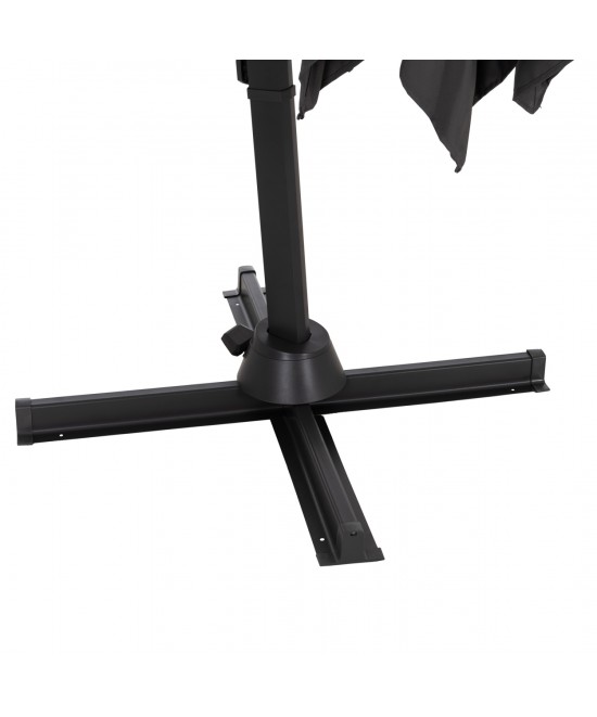 ΟΜΠΡΕΛΑ ΠΙΣΙΝΑΣ JAVANTE HM6623.01 ΓΚΡΙ ΑΛΟΥΜΙΝΙΟ & ΣΚΙΑΣΤΡΟ 2.7x2.7x2.7Yμ