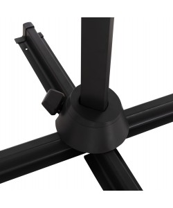 ΟΜΠΡΕΛΑ ΠΙΣΙΝΑΣ JAVANTE HM6623.01 ΓΚΡΙ ΑΛΟΥΜΙΝΙΟ & ΣΚΙΑΣΤΡΟ 2.7x2.7x2.7Yμ