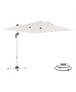 ΟΜΠΡΕΛΑ ΠΙΣΙΝΑΣ JAVANTE HM6623.02 ΛΕΥΚΟ ΑΛΟΥΜΙΝΙΟ & ΣΚΙΑΣΤΡΟ 2.7x2.7x2.7Yμ