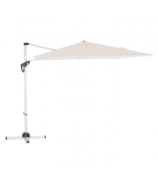 ΟΜΠΡΕΛΑ ΠΙΣΙΝΑΣ JAVANTE HM6623.02 ΛΕΥΚΟ ΑΛΟΥΜΙΝΙΟ & ΣΚΙΑΣΤΡΟ 2.7x2.7x2.7Yμ