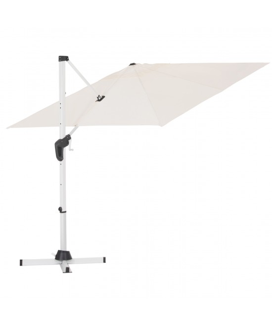 ΟΜΠΡΕΛΑ ΠΙΣΙΝΑΣ JAVANTE HM6623.02 ΛΕΥΚΟ ΑΛΟΥΜΙΝΙΟ & ΣΚΙΑΣΤΡΟ 2.7x2.7x2.7Yμ