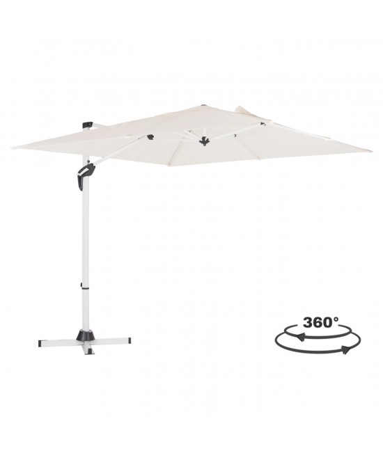 ΟΜΠΡΕΛΑ ΠΙΣΙΝΑΣ JAVANTE HM6623.02 ΛΕΥΚΟ ΑΛΟΥΜΙΝΙΟ & ΣΚΙΑΣΤΡΟ 2.7x2.7x2.7Yμ