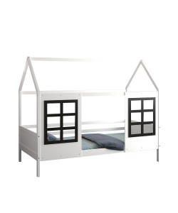 ΠΑΙΔΙΚΟ ΚΡΕΒΑΤΙ τ.MONTESSORI DOMER HM742.01 ΞΥΛΟ ΠΕΥΚΟΥ ΛΕΥΚΟ--ΓΙΑ 90x190εκ