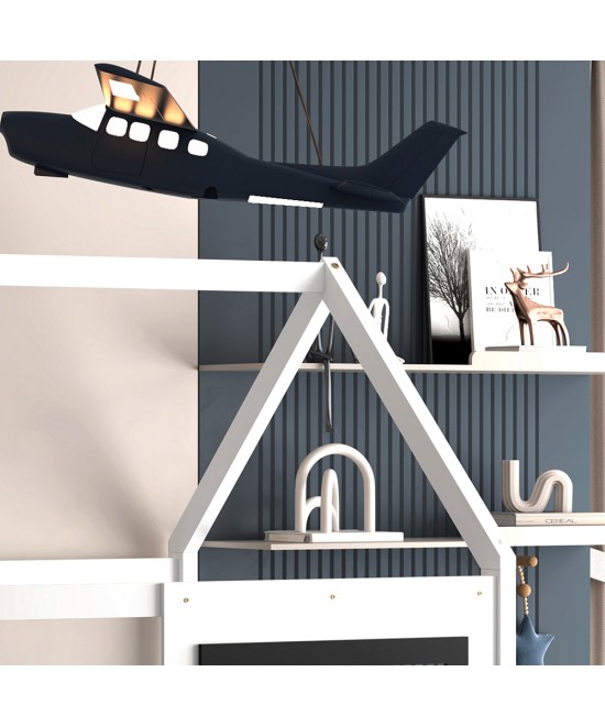 ΠΑΙΔΙΚΟ ΚΡΕΒΑΤΙ τ.MONTESSORI DOMER HM742.01 ΞΥΛΟ ΠΕΥΚΟΥ ΛΕΥΚΟ--ΓΙΑ 90x190εκ