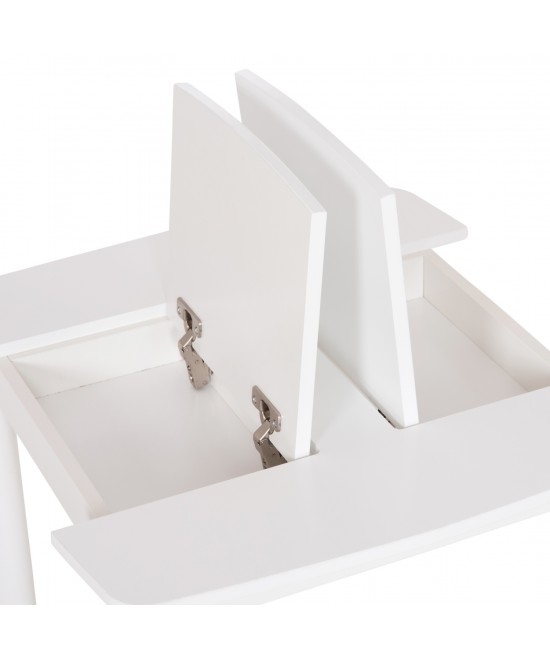 ΤΡΑΠΕΖΑΚΙ ΠΑΙΔΙΚΟ ΜΕ ΑΠΟΘ.ΧΩΡΟΥΣ RICKI HM18339.03 MDF & ΣΥΜΗΔΑ ΣΕ ΛΕΥΚΟ 65x65x47Υεκ