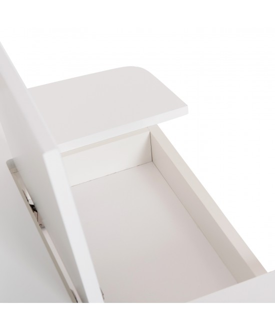 ΤΡΑΠΕΖΑΚΙ ΠΑΙΔΙΚΟ ΜΕ ΑΠΟΘ.ΧΩΡΟΥΣ RICKI HM18339.03 MDF & ΣΥΜΗΔΑ ΣΕ ΛΕΥΚΟ 65x65x47Υεκ