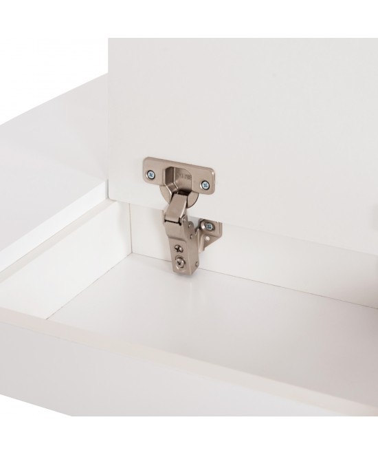 ΤΡΑΠΕΖΑΚΙ ΠΑΙΔΙΚΟ ΜΕ ΑΠΟΘ.ΧΩΡΟΥΣ RICKI HM18339.03 MDF & ΣΥΜΗΔΑ ΣΕ ΛΕΥΚΟ 65x65x47Υεκ