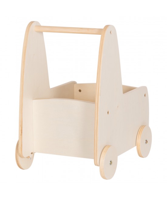 ΠΑΙΔΙΚΟ ΤΡΟΛΕΥ/ΚΑΡΟΤΣΑΚΙ RICKI HM18341.01 MDF & ΚΟΝΤΡΑΠΛΑΚΕ ΦΥΣΙΚΟ 33x45x50Υεκ