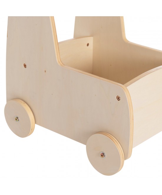 ΠΑΙΔΙΚΟ ΤΡΟΛΕΥ/ΚΑΡΟΤΣΑΚΙ RICKI HM18341.01 MDF & ΚΟΝΤΡΑΠΛΑΚΕ ΦΥΣΙΚΟ 33x45x50Υεκ