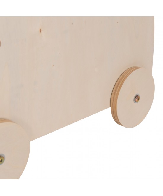 ΠΑΙΔΙΚΟ ΤΡΟΛΕΥ/ΚΑΡΟΤΣΑΚΙ RICKI HM18341.01 MDF & ΚΟΝΤΡΑΠΛΑΚΕ ΦΥΣΙΚΟ 33x45x50Υεκ