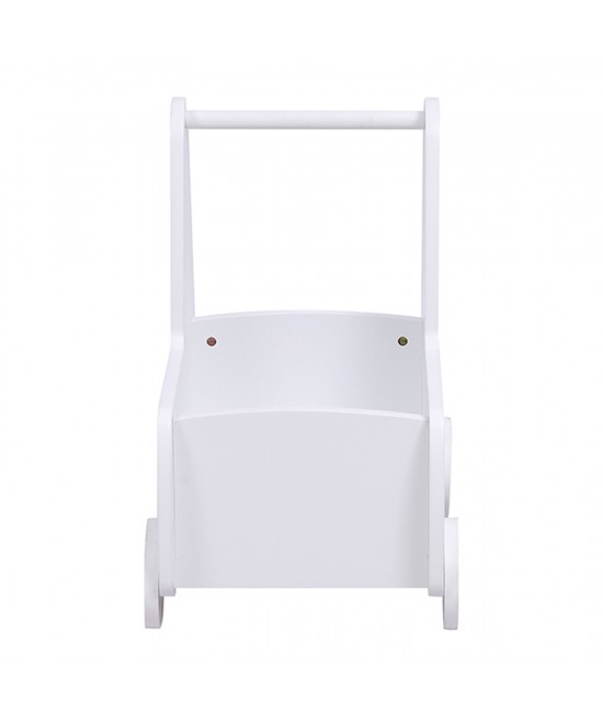 ΠΑΙΔΙΚΟ ΤΡΟΛΕΥ/ΚΑΡΟΤΣΑΚΙ RICKI HM18341.03 MDF & ΚΟΝΤΡΑΠΛΑΚΕ ΛΕΥΚΟ 33x45x50Υεκ