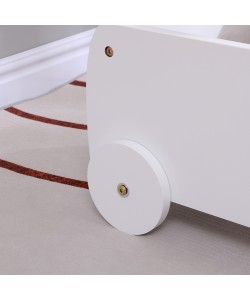 ΠΑΙΔΙΚΟ ΤΡΟΛΕΥ/ΚΑΡΟΤΣΑΚΙ RICKI HM18341.03 MDF & ΚΟΝΤΡΑΠΛΑΚΕ ΛΕΥΚΟ 33x45x50Υεκ