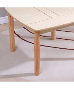 ΤΡΑΠΕΖΑΚΙ ΠΑΙΔΙΚΟ ΜΕ ΑΠΟΘ.ΧΩΡΟΥΣ RICKI HM18339.01 MDF & ΣΥΜΗΔΑ ΣΕ ΦΥΣΙΚΟ 65x65x47Υεκ