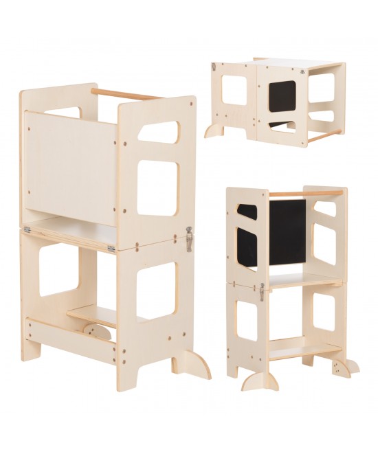 ΠΥΡΓΟΣ ΕΚΜΑΘΗΣΗΣ ΜΕ ΠΙΝΑΚΑ RICKI HM18344.01 ΞΥΛΟ ΠΕΥΚΟΥ ΦΥΣΙΚΟ 43x32x84Υεκ