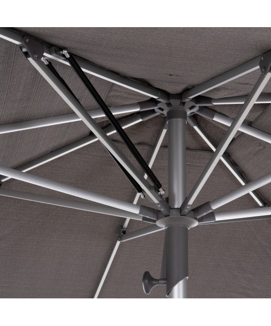 ΟΜΠΡΕΛΑ ΕΠΑΓΓΕΛΜΑΤΙΚΗ GLADELL 3X3m HM6604.01 ΓΚΡΙ ΠΑΝΙ-ΑΝΟΔΙΩΜΕΝΟ ΑΛΟΥΜΙΝΙΟ