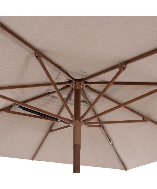 ΟΜΠΡΕΛΑ ΕΠΑΓΓΕΛΜΑΤΙΚΗ GLADELL 3X3m HM6604.02 ΜΠΕΖ ΠΑΝΙ-HEAT TRANSFER ΑΛΟΥΜΙΝΙΟ