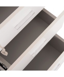 ΣΥΡΤΑΡΙΕΡΑ ΓΡΑΦΕΙΟΥ ΜΕ ΚΛΕΙΔΑΡΙΑ VANCE HM2159 ΛΕΥΚΗ ΜΕΛΑΜΙΝΗ-ΡΟΔΑΚΙΑ 39x40x60Υεκ.