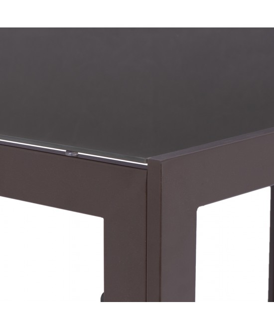 ΣΕΤ ΤΡΑΠΕΖΑΡΙΑΣ 5ΤΜΧ ΕΞΩΤ.ΧΩΡΟΥ LEOFER HM21009 ΤΡΑΠΕΖΙ & 4 ΠΟΛΥΘΡΟΝΕΣ--ΚΑΦΕ