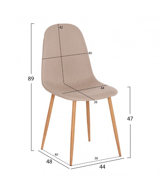 ΣΕΤ ΤΡΑΠΕΖΑΡΙΑΣ 5ΤΜΧ ΕΣ.ΧΩΡΟΥ JAFARU HM10885.12 ΣΤΡΟΓΓΥΛΟ ΤΡΑΠΕΖΙ Φ90 & 4 ΚΑΡΕΚΛΕΣ--ΜΠΕΖ