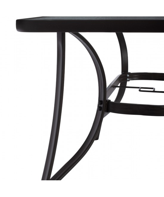 ΣΕΤ ΤΡΑΠΕΖΑΡΙΑΣ 5ΤΜΧ BRAVO HM10900.12--ΤΡΑΠΕΖΙ & 4 ΚΑΡΕΚΛΕΣ 120x70εκ -ΚΑΦΕ