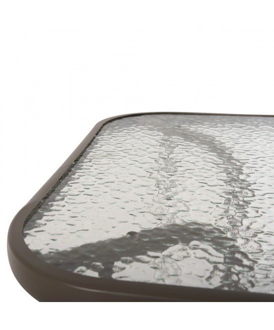 ΣΕΤ ΤΡΑΠΕΖΑΡΙΑΣ 5ΤΜΧ LEONE HM10835.04 ΚΑΡΕΚΛΕΣ ΜΕΤΑΛΛΙΚΕΣ & ΤΡΑΠΕΖΙ 110x60εκ ΣΑΜΠΑΝΙ