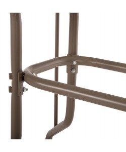 ΣΕΤ ΤΡΑΠΕΖΑΡΙΑΣ 5ΤΜΧ LEONE HM10835.04 ΚΑΡΕΚΛΕΣ ΜΕΤΑΛΛΙΚΕΣ & ΤΡΑΠΕΖΙ 110x60εκ ΣΑΜΠΑΝΙ