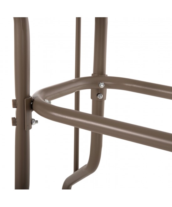 ΣΕΤ ΤΡΑΠΕΖΑΡΙΑΣ 5ΤΜΧ LEONE HM10835.04 ΚΑΡΕΚΛΕΣ ΜΕΤΑΛΛΙΚΕΣ & ΤΡΑΠΕΖΙ 110x60εκ ΣΑΜΠΑΝΙ