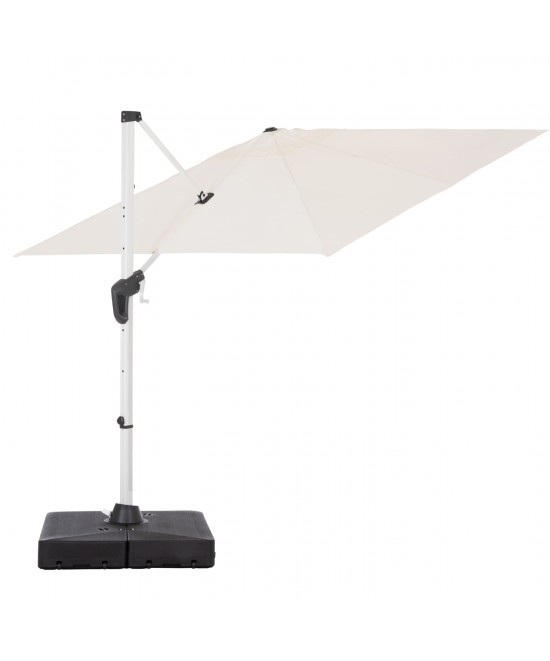 ΕΠΑΓΓΕΛΜΑΤΙΚΗ ΟΜΠΡΕΛΑ 2.7x2.7μ ΜΕ ΒΑΣΗ ΝΕΡΟΥ JAVANTE HM10857.02 ΛΕΥΚΟ ΑΛΟΥΜ. & ΠΑΝΙ