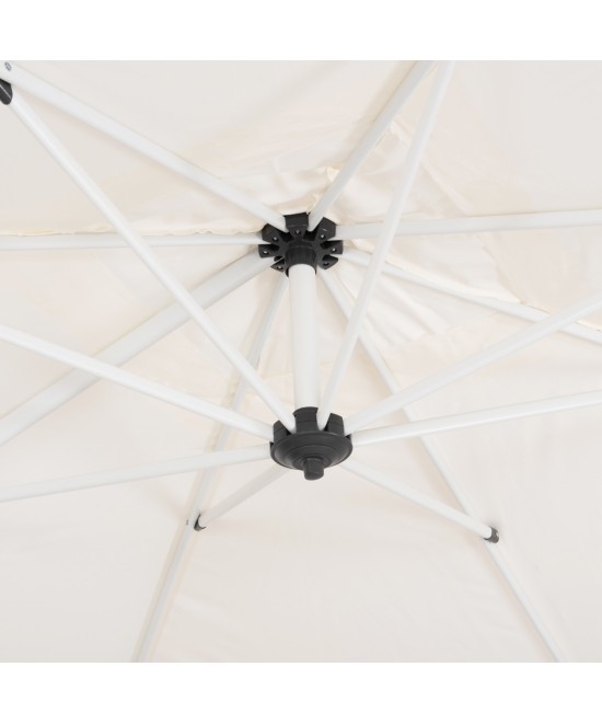 ΕΠΑΓΓΕΛΜΑΤΙΚΗ ΟΜΠΡΕΛΑ 2.7x2.7μ ΜΕ ΒΑΣΗ ΝΕΡΟΥ JAVANTE HM10857.02 ΛΕΥΚΟ ΑΛΟΥΜ. & ΠΑΝΙ