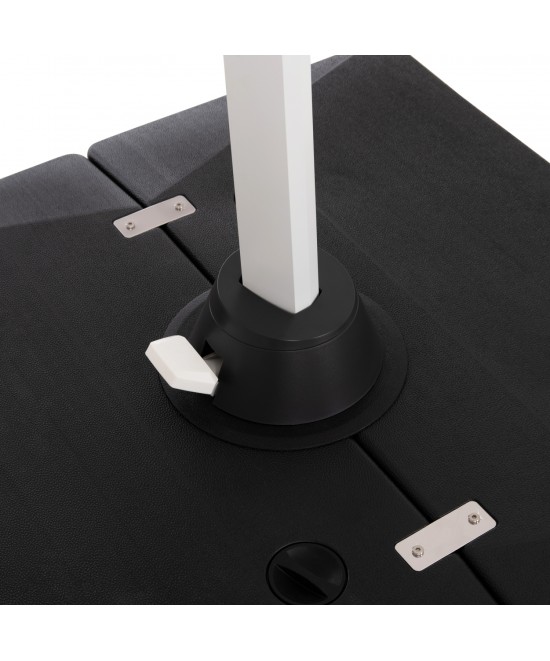 ΕΠΑΓΓΕΛΜΑΤΙΚΗ ΟΜΠΡΕΛΑ 2.7x2.7μ ΜΕ ΒΑΣΗ ΝΕΡΟΥ JAVANTE HM10857.02 ΛΕΥΚΟ ΑΛΟΥΜ. & ΠΑΝΙ