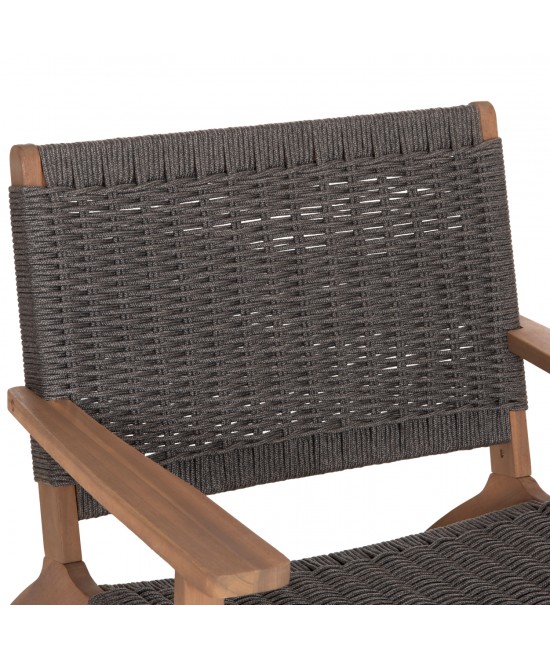 ΠΟΛΥΘΡΟΝΑ LOUNGE MONTER HM6241.02 ΞΥΛΟ ΑΚΑΚΙΑΣ ΦΥΣΙΚΟ-ΣΧΟΙΝΙ ΓΚΡΙ 63.5x60x69Υεκ