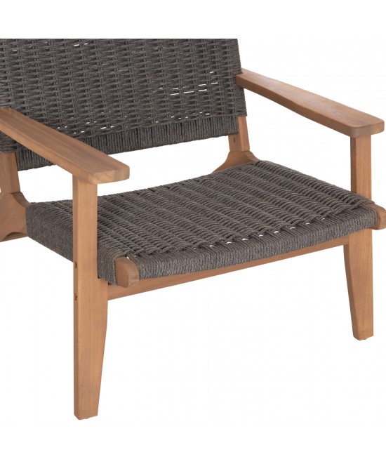 ΠΟΛΥΘΡΟΝΑ LOUNGE MONTER HM6241.02 ΞΥΛΟ ΑΚΑΚΙΑΣ ΦΥΣΙΚΟ-ΣΧΟΙΝΙ ΓΚΡΙ 63.5x60x69Υεκ