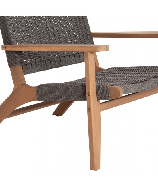 ΠΟΛΥΘΡΟΝΑ LOUNGE MONTER HM6241.02 ΞΥΛΟ ΑΚΑΚΙΑΣ ΦΥΣΙΚΟ-ΣΧΟΙΝΙ ΓΚΡΙ 63.5x60x69Υεκ